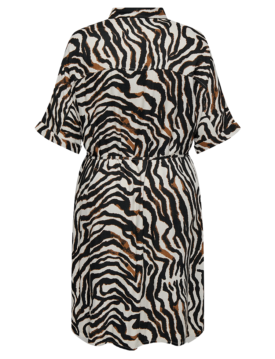 ONLY Carmakoma - CARBERTE LIFE 2/4 BLK SHIRT DRESS AOP - pumice stone - 2