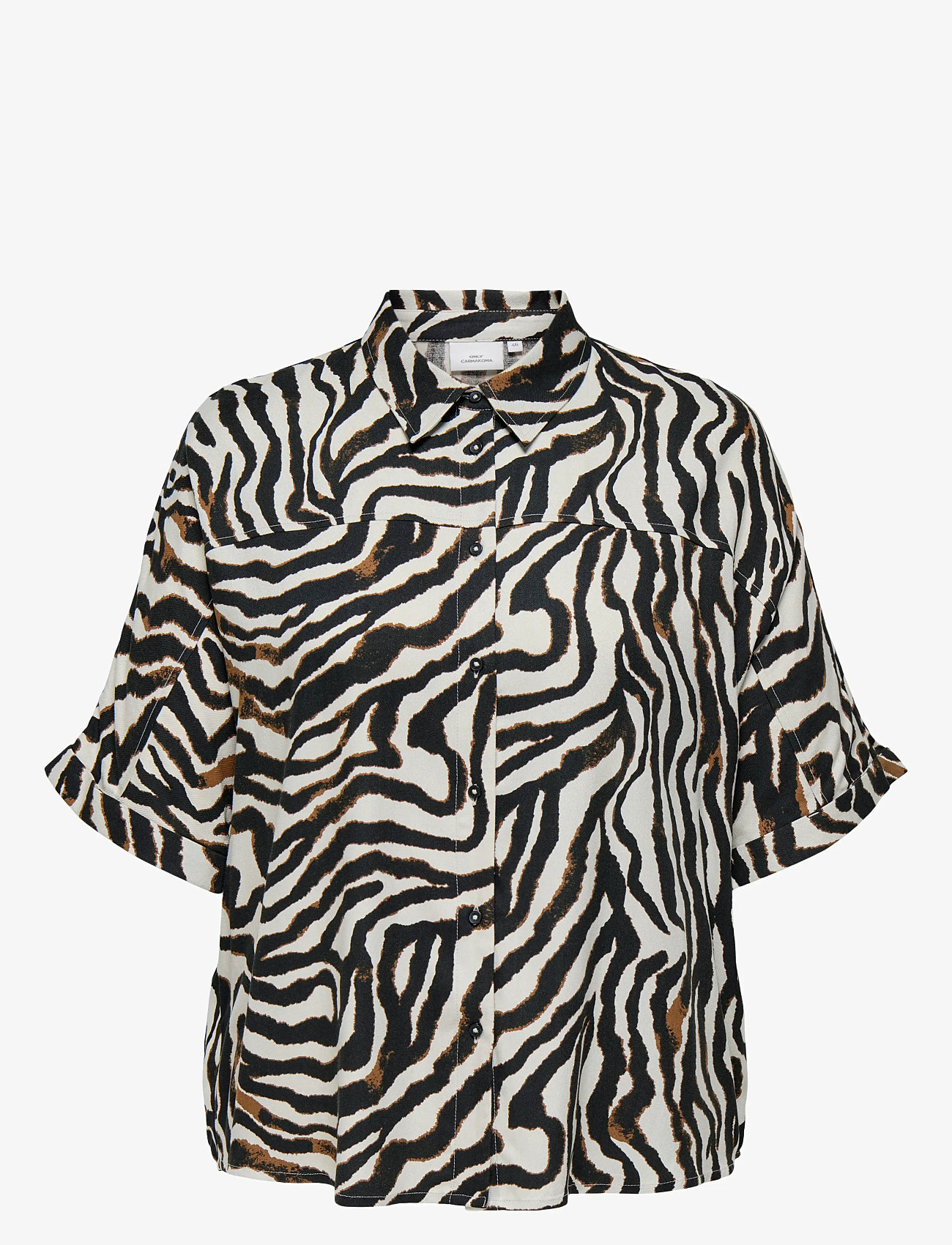 ONLY Carmakoma - CARBERTE LIFE 2/4 SHIRT AOP - pumice stone - 1