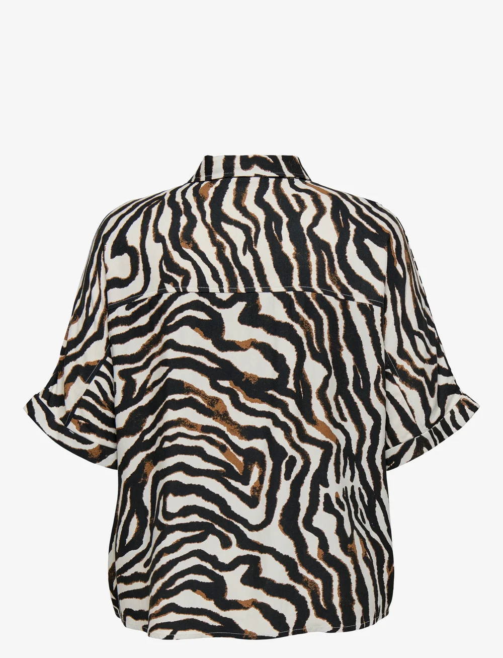 ONLY Carmakoma - CARBERTE LIFE 2/4 SHIRT AOP - kortärmade skjortor - pumice stone - 2