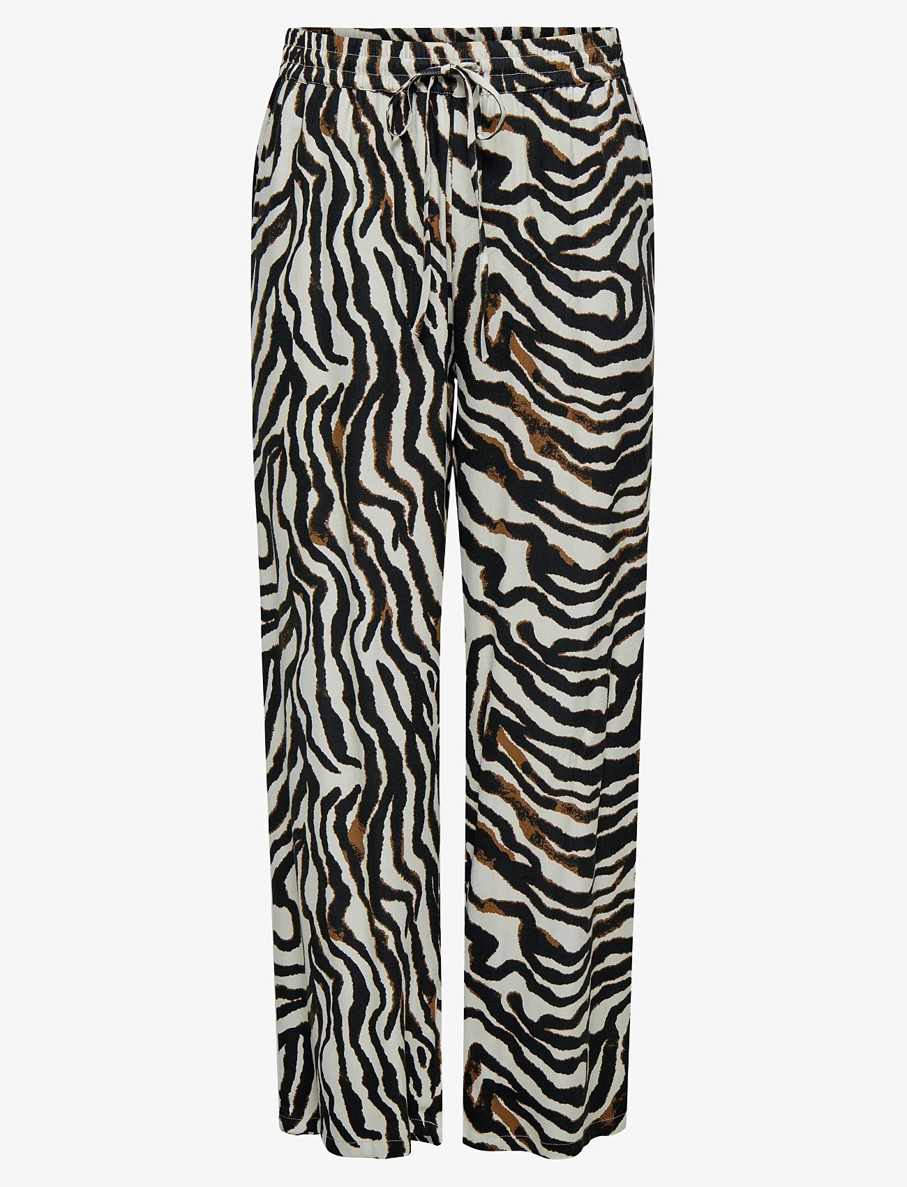 ONLY Carmakoma - CARBERTE PANTS AOP - raka byxor - pumice stone - 1