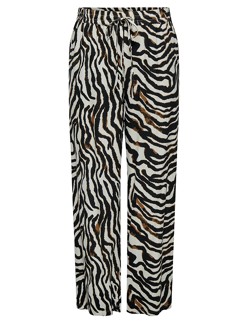 ONLY Carmakoma - CARBERTE PANTS AOP - raka byxor - pumice stone - 1