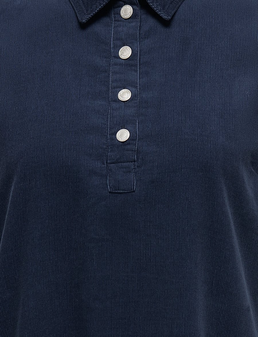 ONLY Carmakoma - CARGRY-NESSA S/S CORD DRESS PNT - skjortklänningar - navy blazer - 2