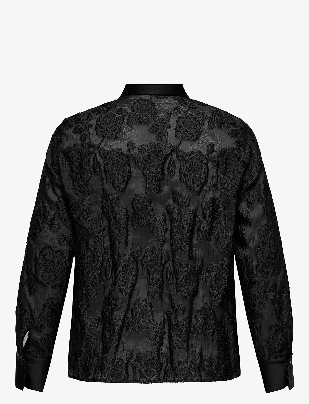 ONLY Carmakoma - CARLAVA LIFE LS SHIRT WVN - langärmlige hemden - black - 1