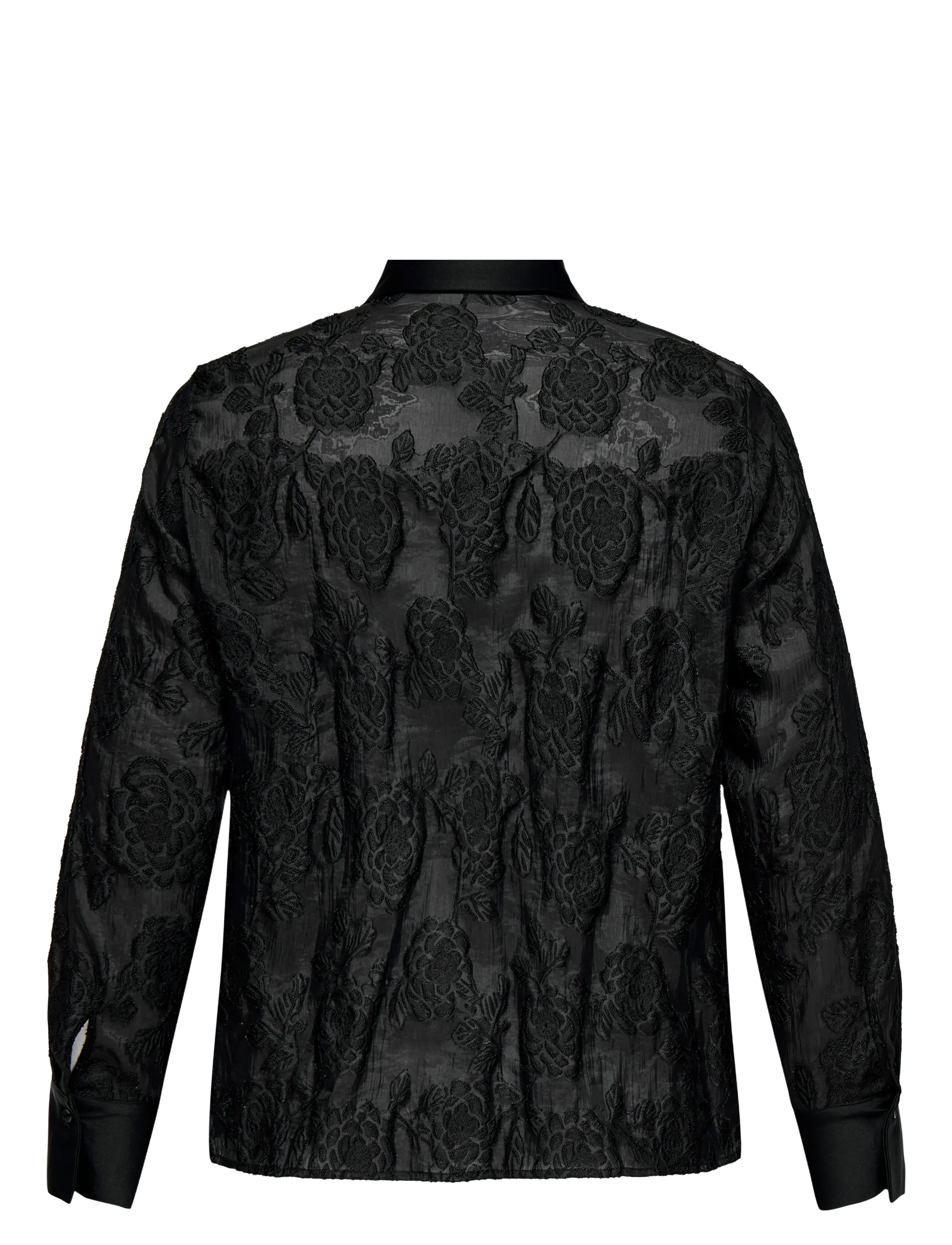 ONLY Carmakoma - CARLAVA LIFE LS SHIRT WVN - koszule z długimi rękawami - black - 1