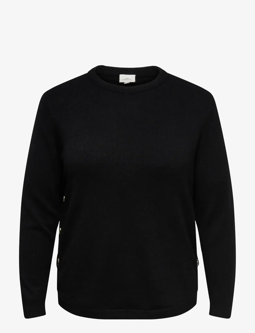 ONLY Carmakoma - CARMARGARETHA LS BUTTON PULLOVER KNT - pullover - black - 1