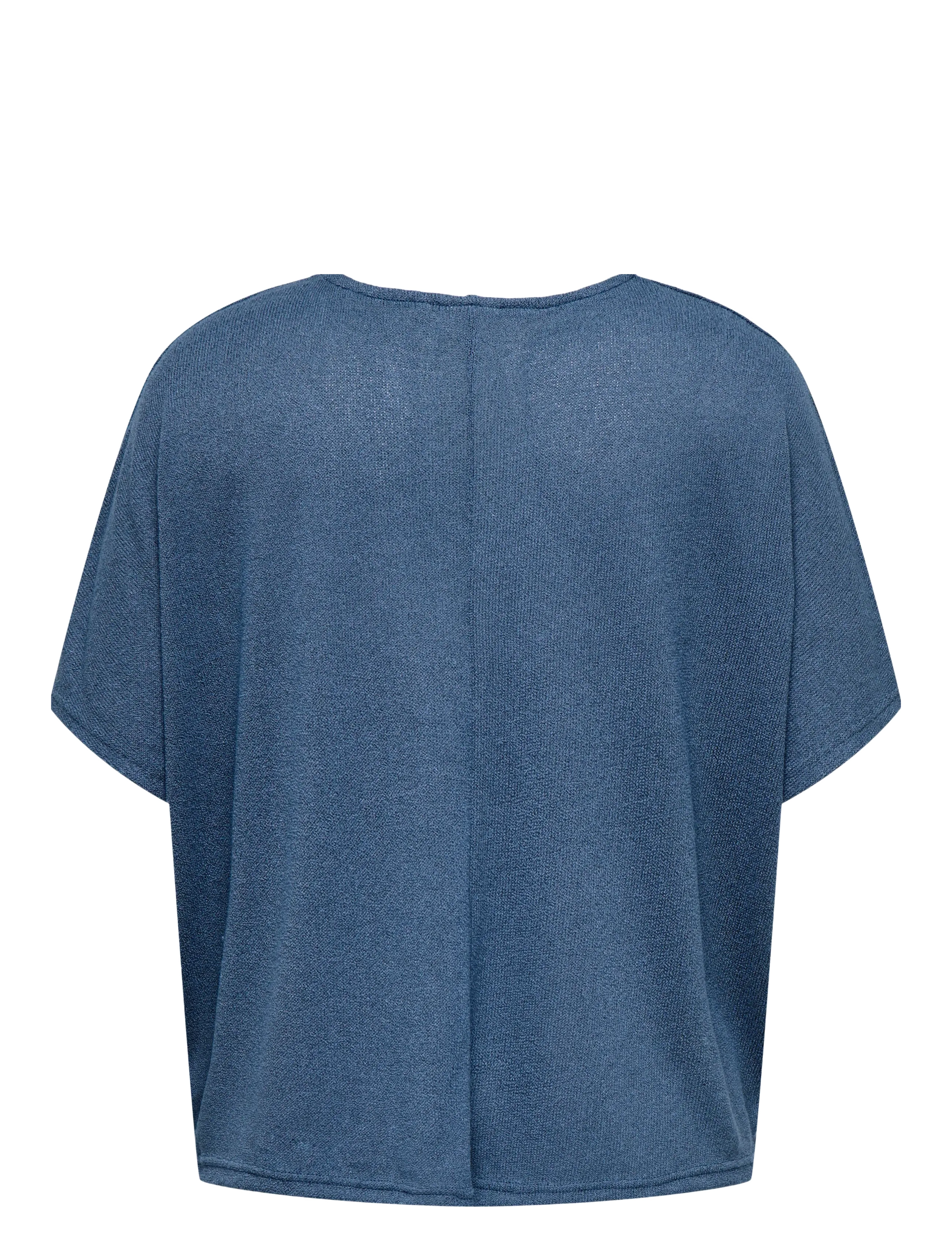 ONLY Carmakoma - CARTAMMI 3/4 V-NECK BATWING BLOUSE JRS - vintage indigo - 1