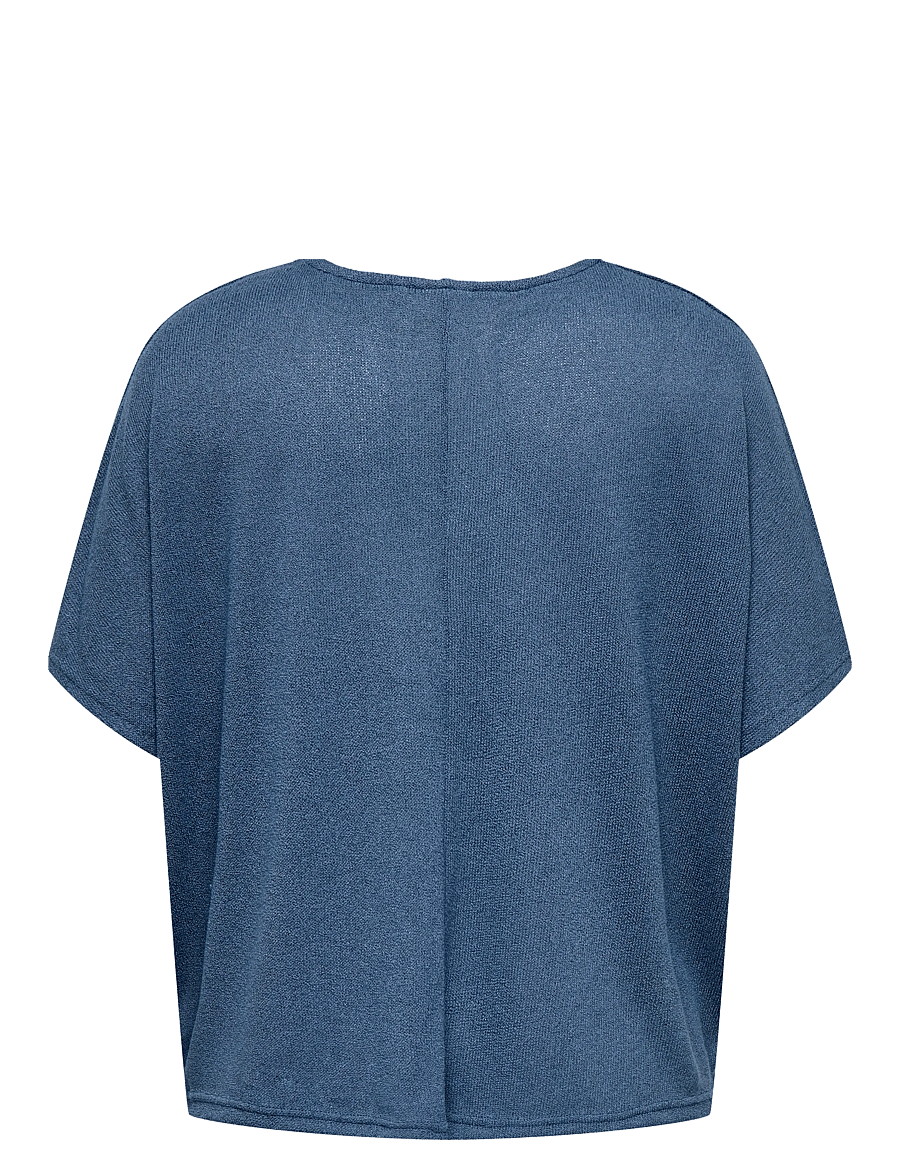 ONLY Carmakoma - CARTAMMI 3/4 V-NECK BATWING BLOUSE JRS - vintage indigo - 1