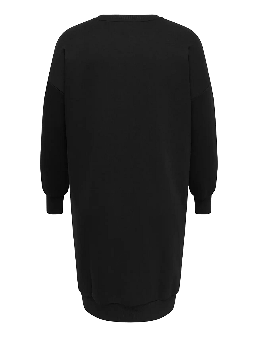 ONLY Carmakoma - CARSANTA XMAS L/S MIDI SWEAT DRESS JRS - midikleider - black - 2