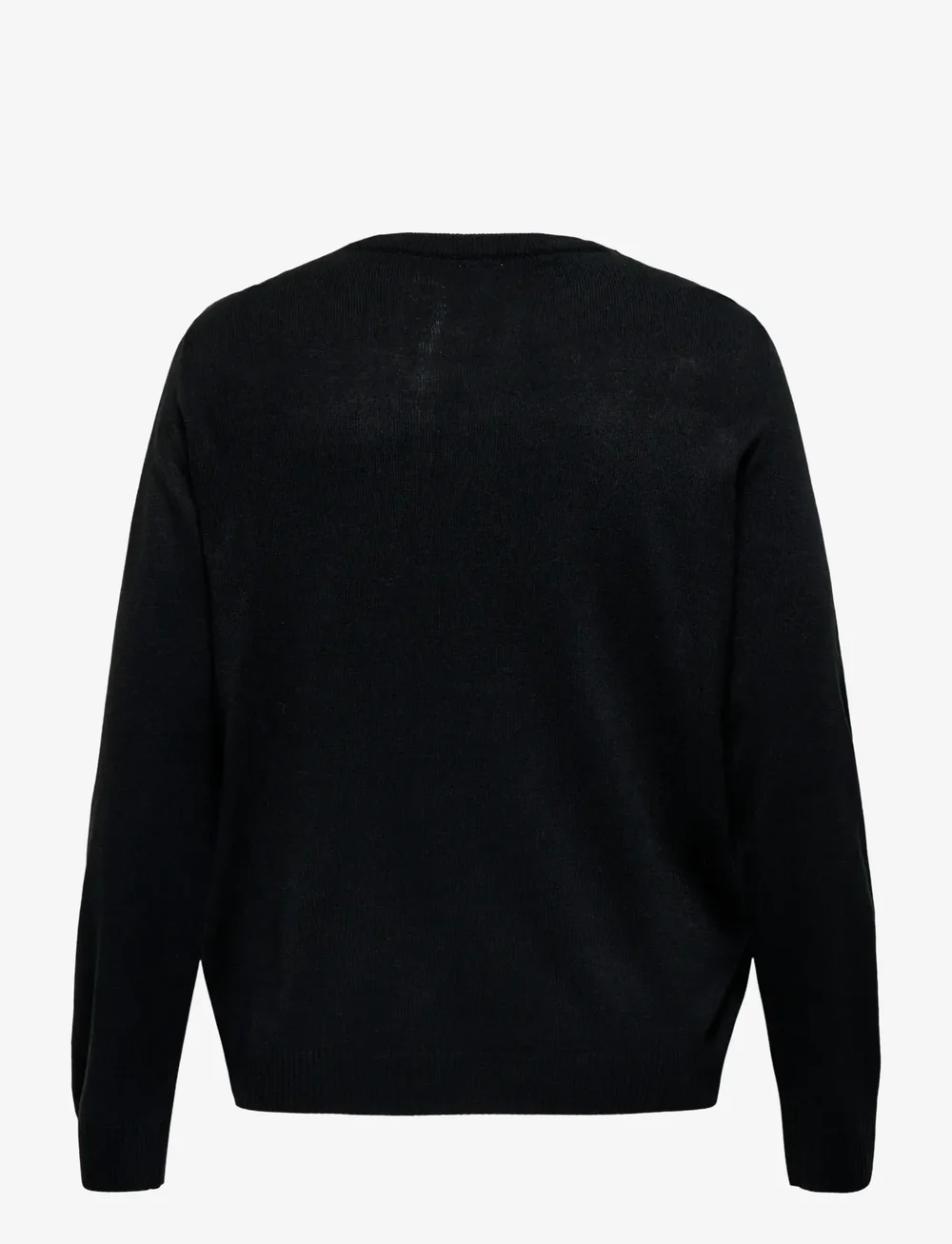 ONLY Carmakoma - CARXMAS SHINE LS ONECK KNT - stickade tröjor - black - 1