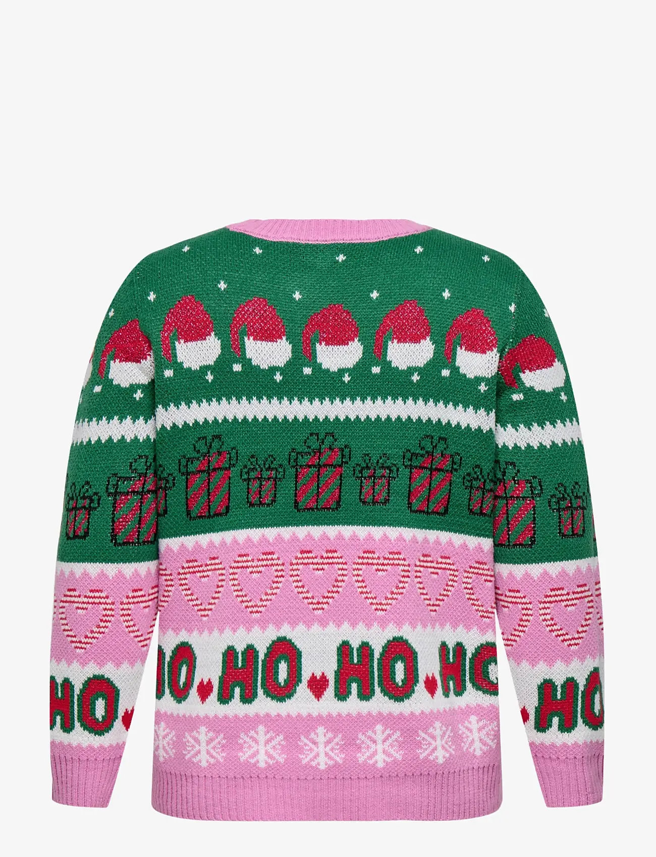 ONLY Carmakoma - CARHOHO X-MAS LS PULLOVER KNT - striktrøjer - fuchsia pink - 2