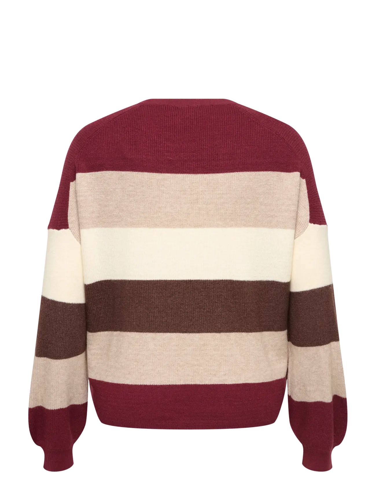 ONLY Carmakoma - CARATIA L/S STRIPE PULLOV KNT NOOS - pullover - zinfandel - 1