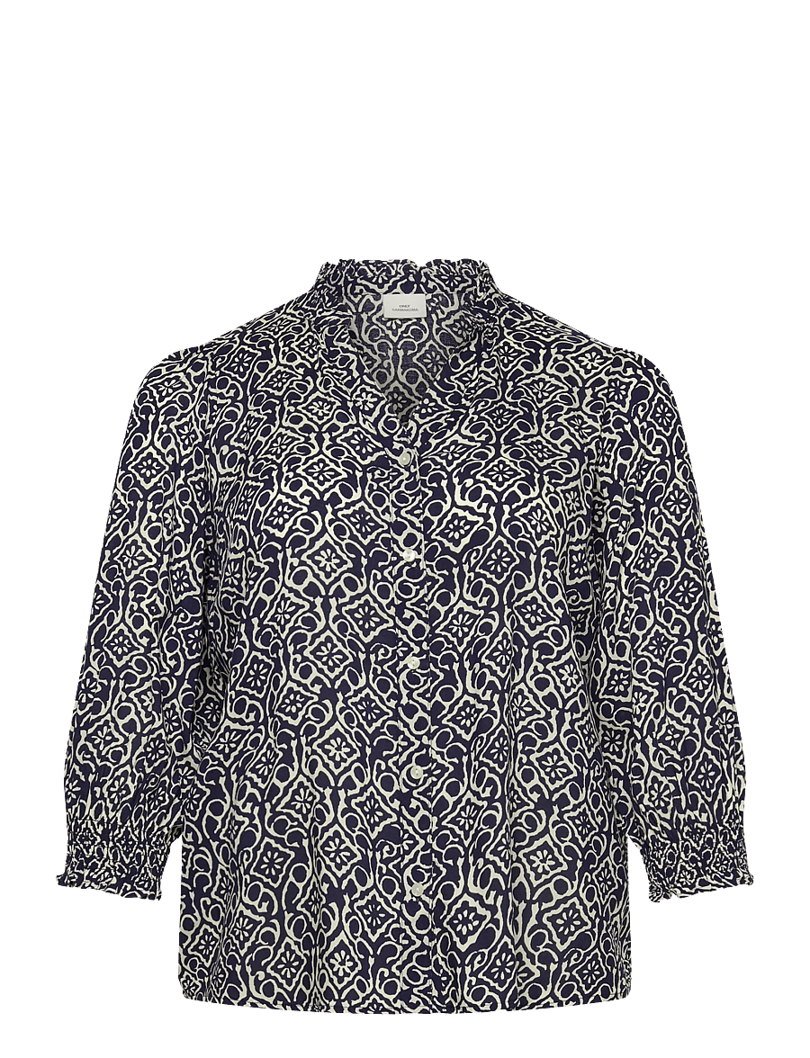 ONLY Carmakoma - CARRAYA 3/4 SHIRT WVN NOOS - chemises à manches longues - night sky - 1