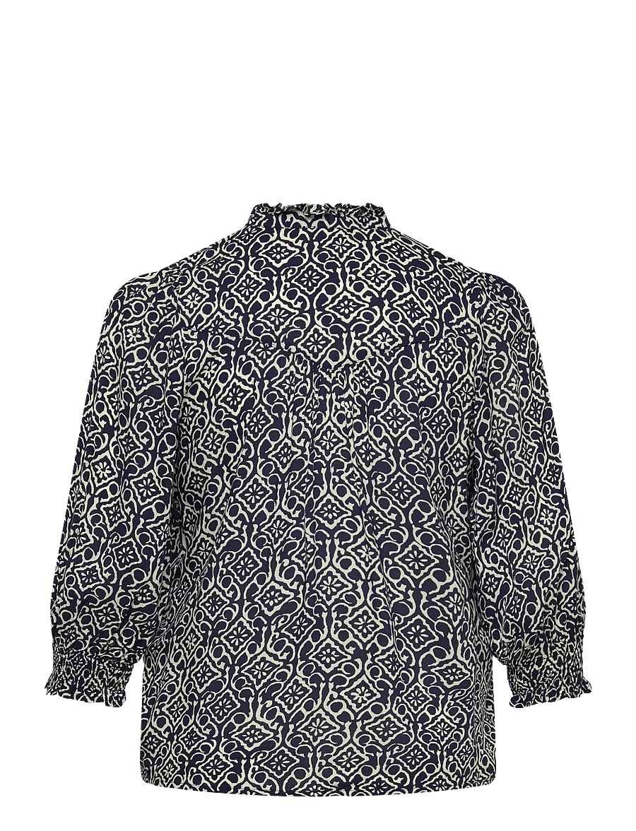 ONLY Carmakoma - CARRAYA 3/4 SHIRT WVN NOOS - chemises à manches longues - night sky - 2