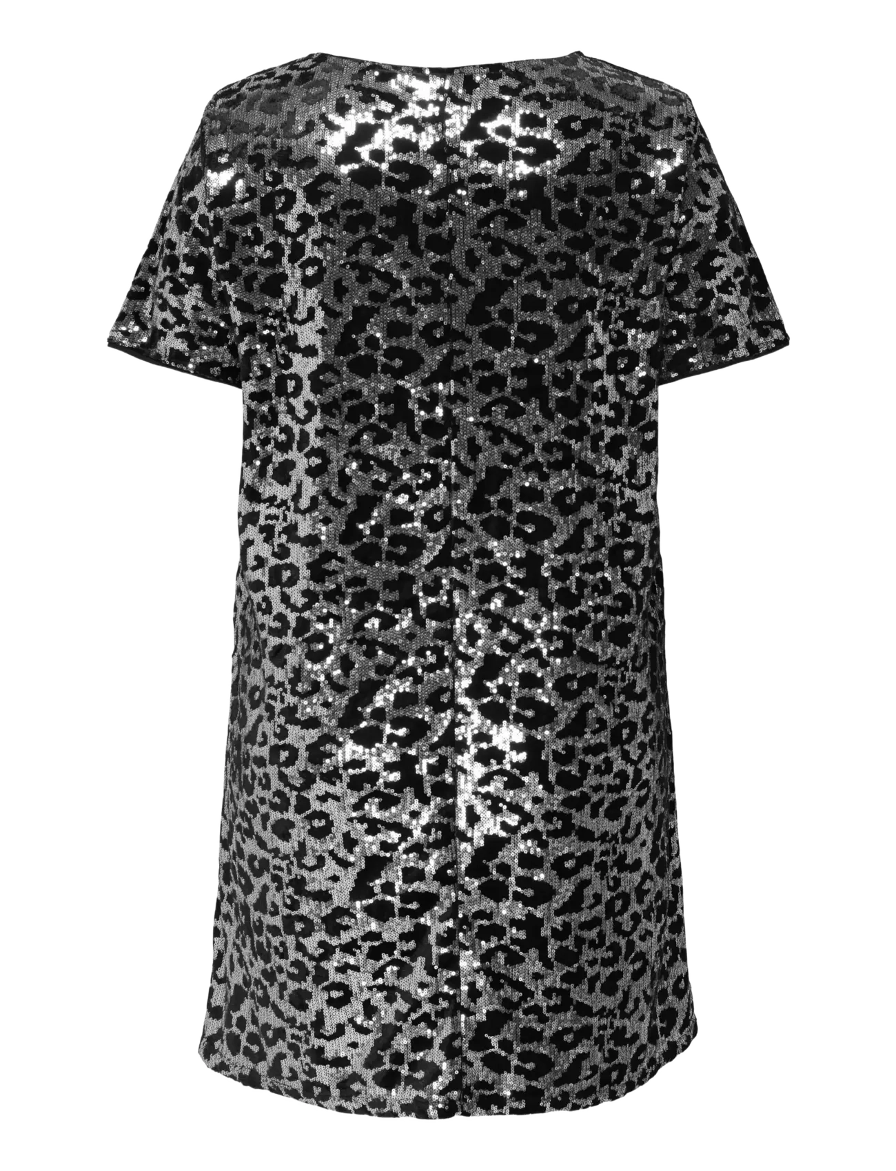 ONLY Carmakoma - CARLEONORA LIFE S/S V-NECK ABK DRESS - robes pailletées - black - 2