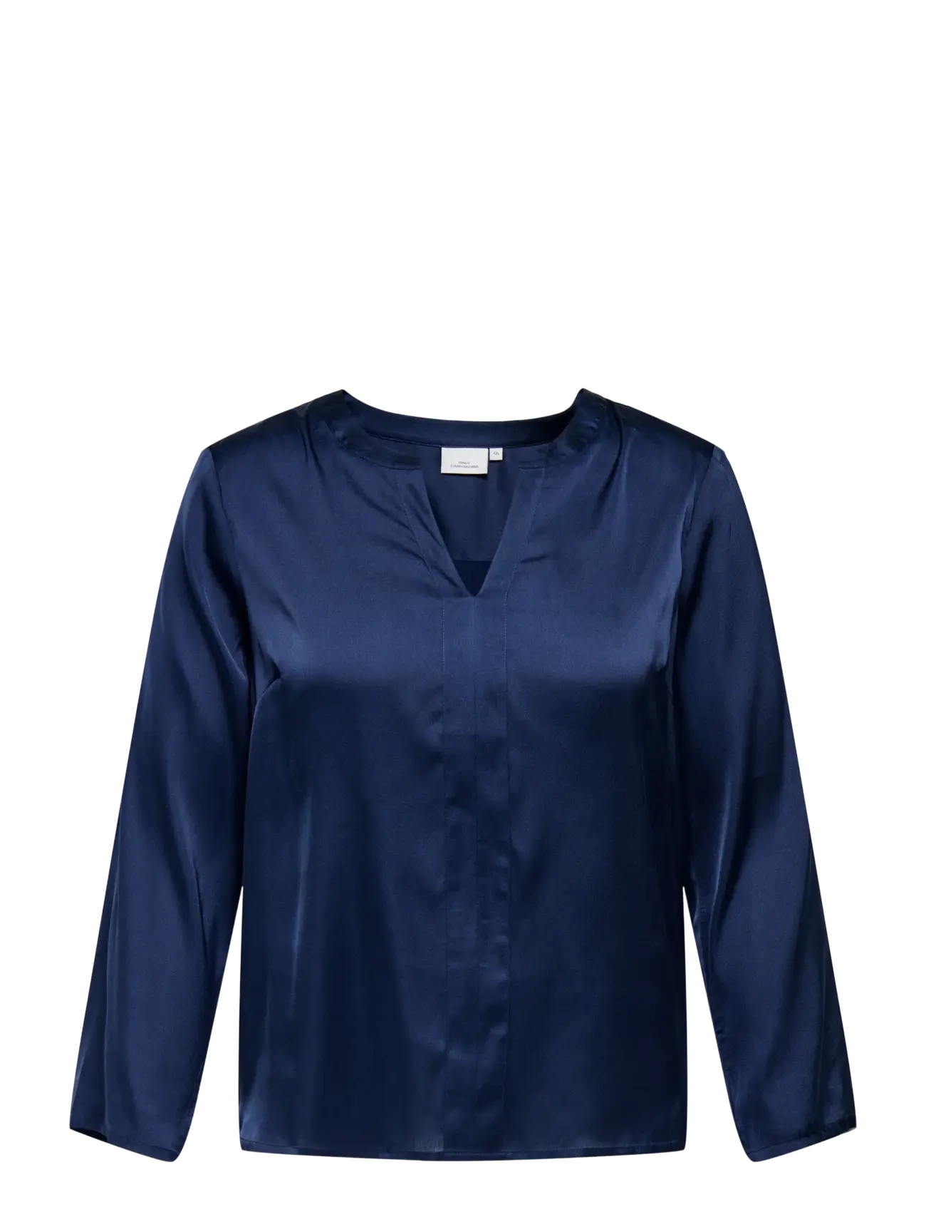 ONLY Carmakoma - CARBRYNJA LS V-NECK TOP WVN - naval academy - 0