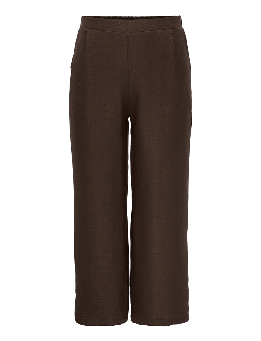 ONLY Carmakoma - CARBAY STRAIGHT PANT WVN BF - coffee bean - 0