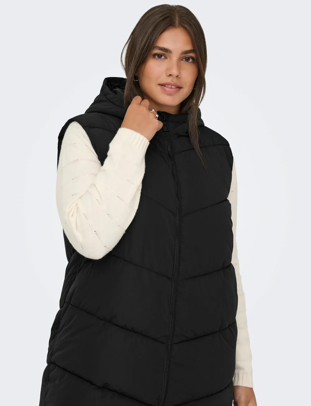 ONLY Carmakoma - CARALINA LONG WAISTCOAT OTW - höstjackor - black - 4