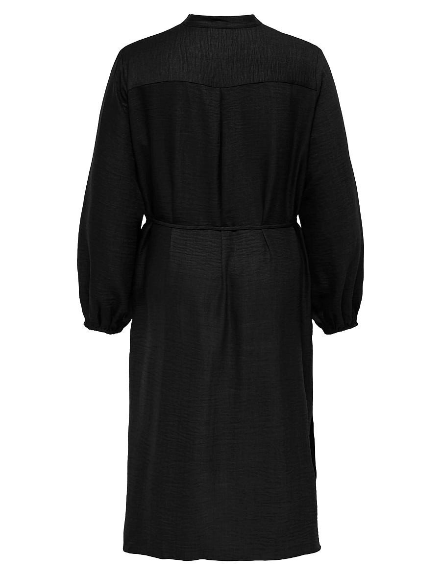 ONLY Carmakoma - CARBAY LS V-NECK BLK DRESS WVN BF - hemdkleider - black - 1