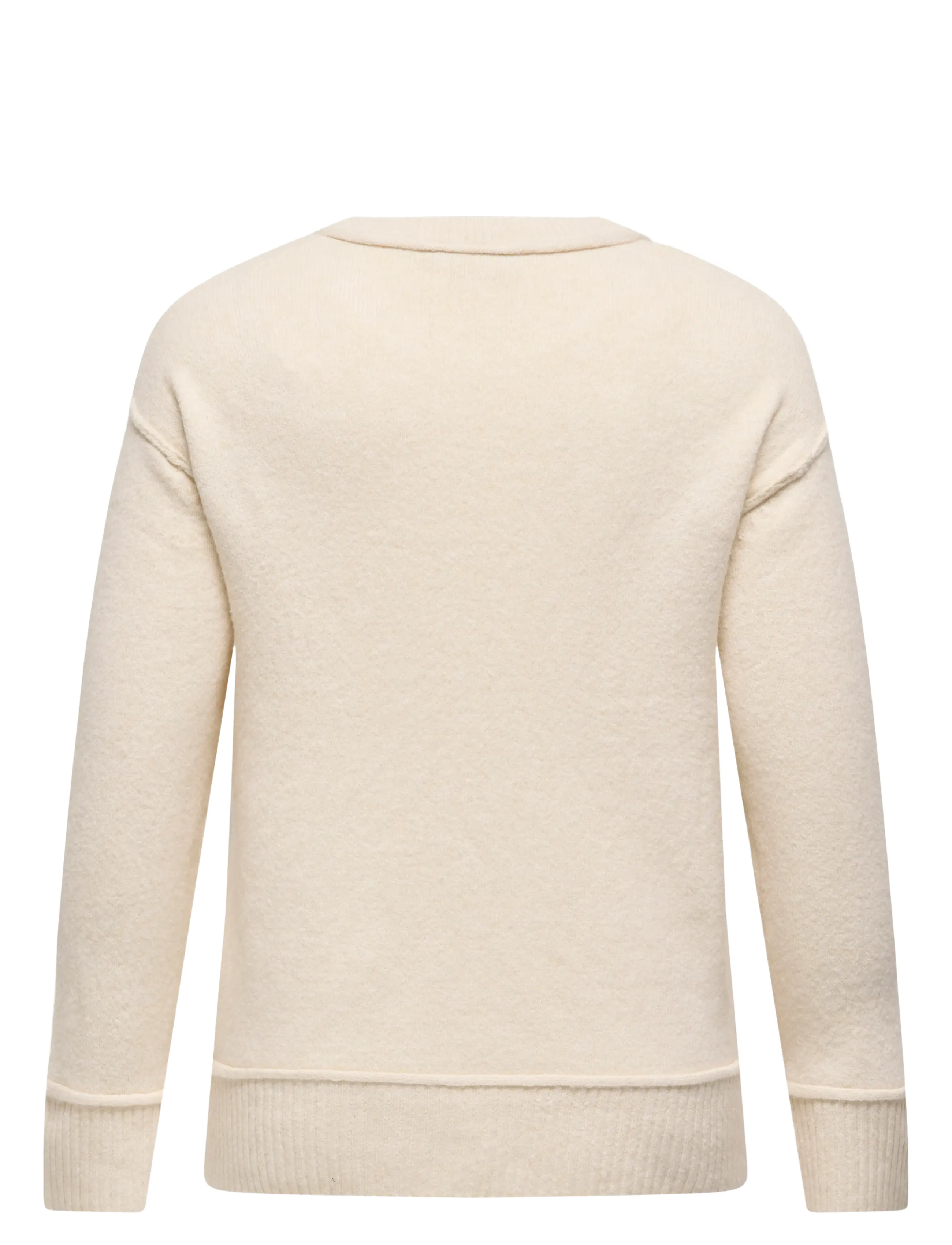 ONLY Carmakoma - CARHAZEL LIFE LS DETAIL O-NECK BF KNT - sweatshirts - whitecap gray - 1