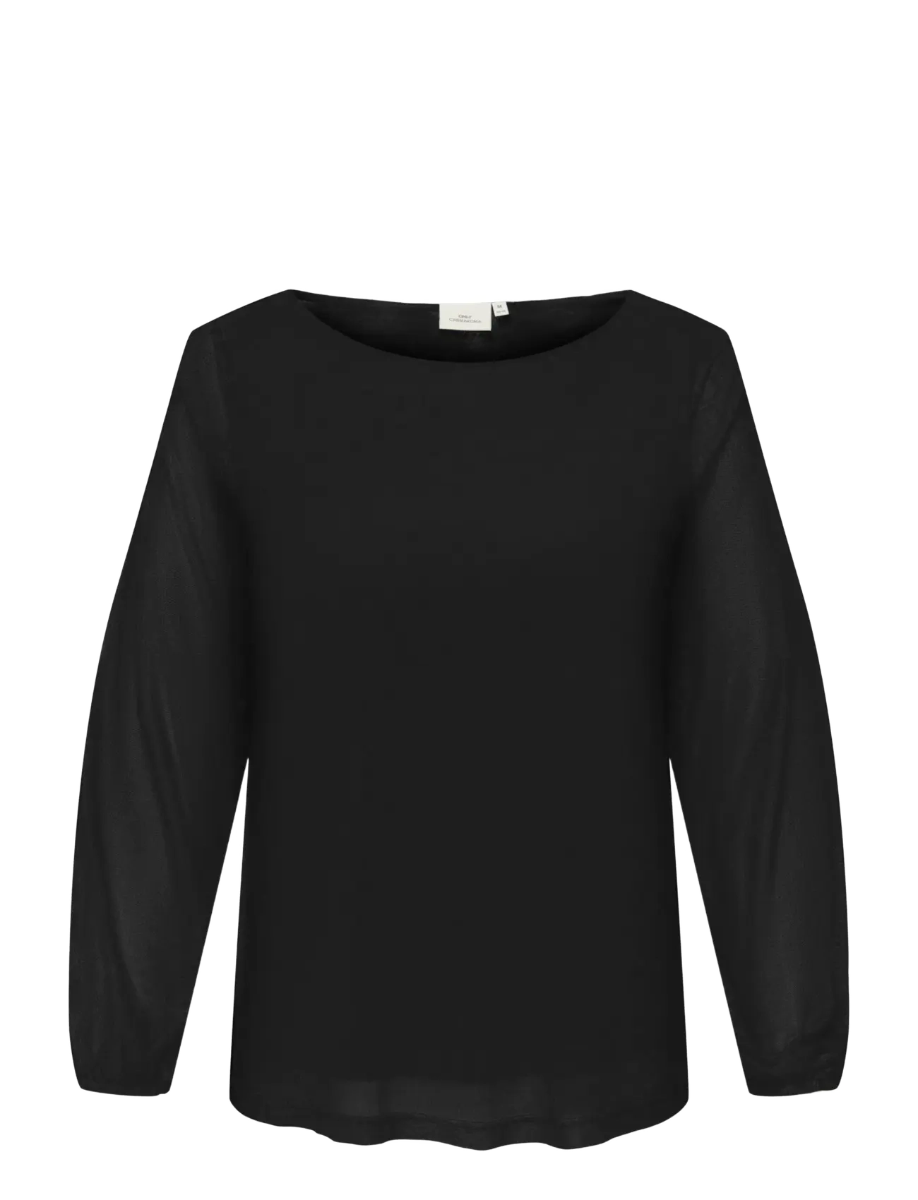 ONLY Carmakoma - CARFOREST LIFE L/S BOATNECK TOP JRS - blouses à manches longues - black - 1
