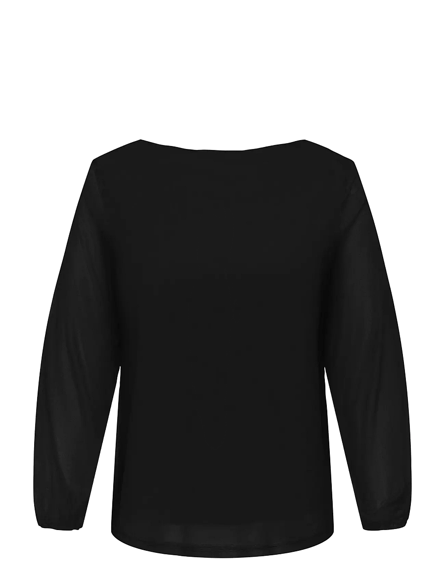 ONLY Carmakoma - CARFOREST LIFE L/S BOATNECK TOP JRS - blouses à manches longues - black - 2