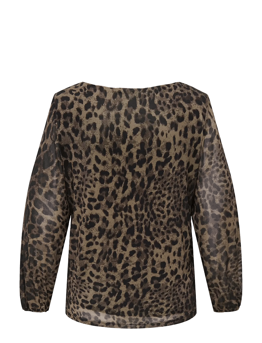 ONLY Carmakoma - CARFOREST LIFE L/S BOATNECK TOP JRS - langærmede bluser - black - 2