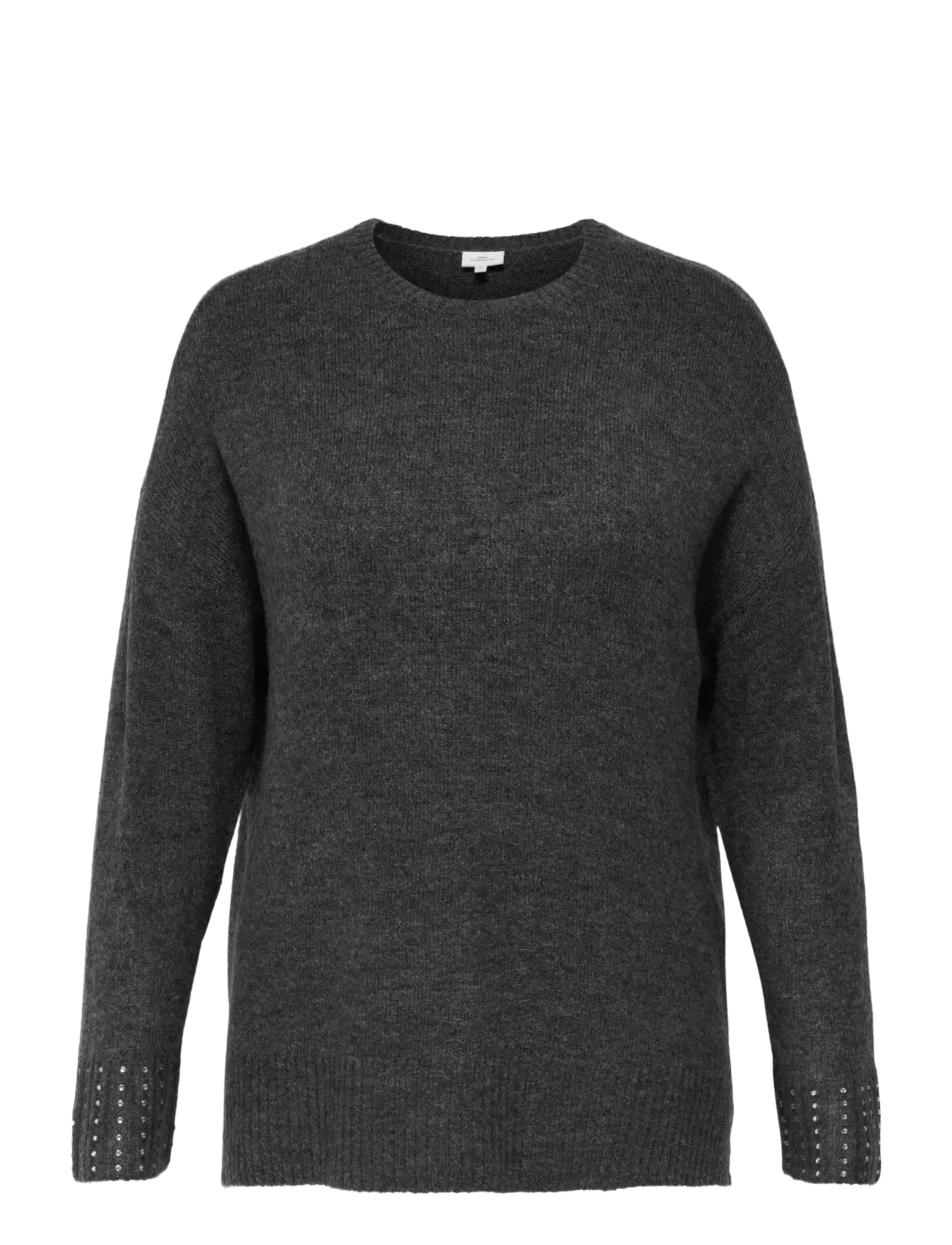 ONLY CARMAKOMA Carohio Ls O-Neck Bling Pullover Grau - 46-48 - Damen