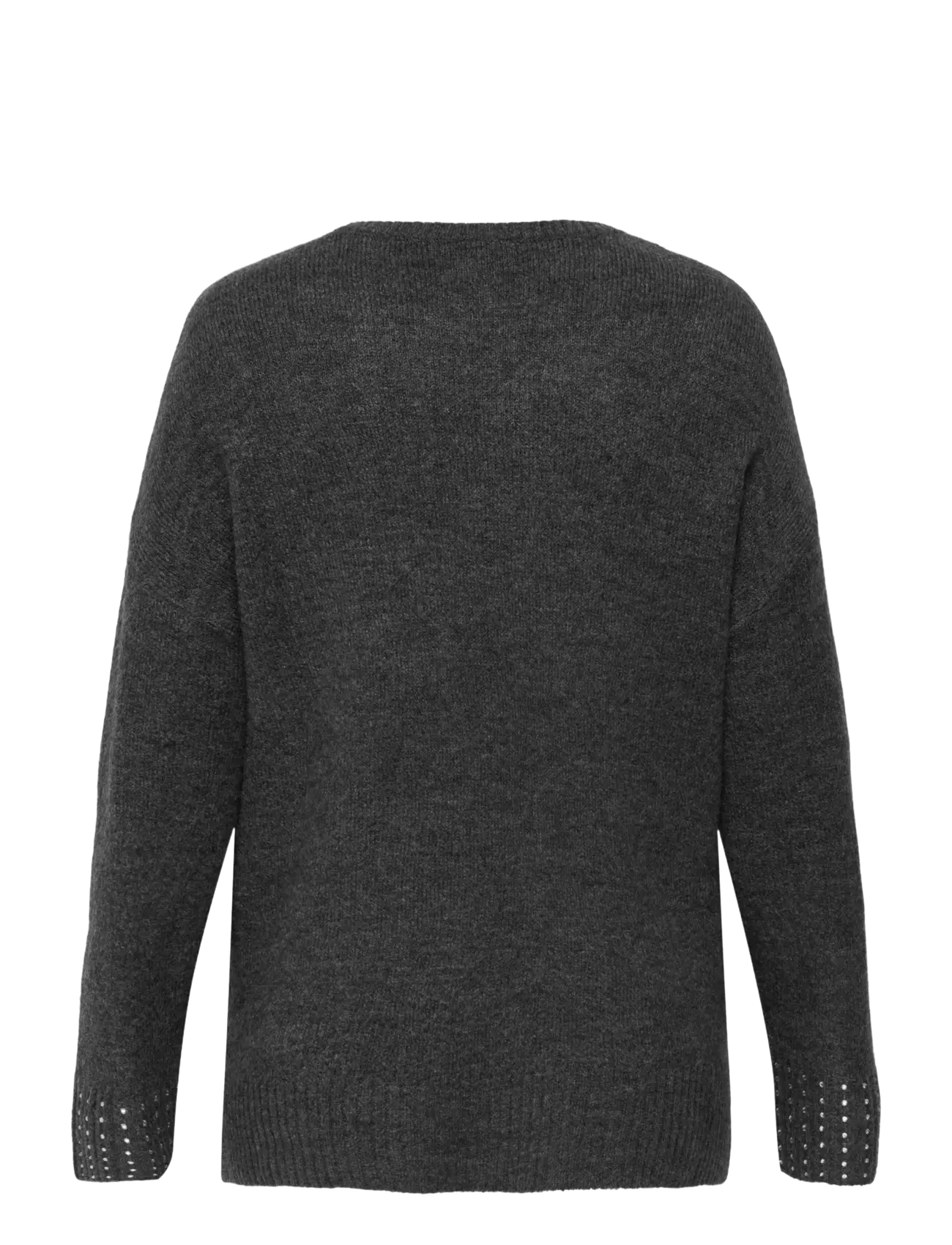 ONLY Carmakoma - CAROHIO LS O-NECK BLING PULLOVER - jumpers - dark grey melange - 2