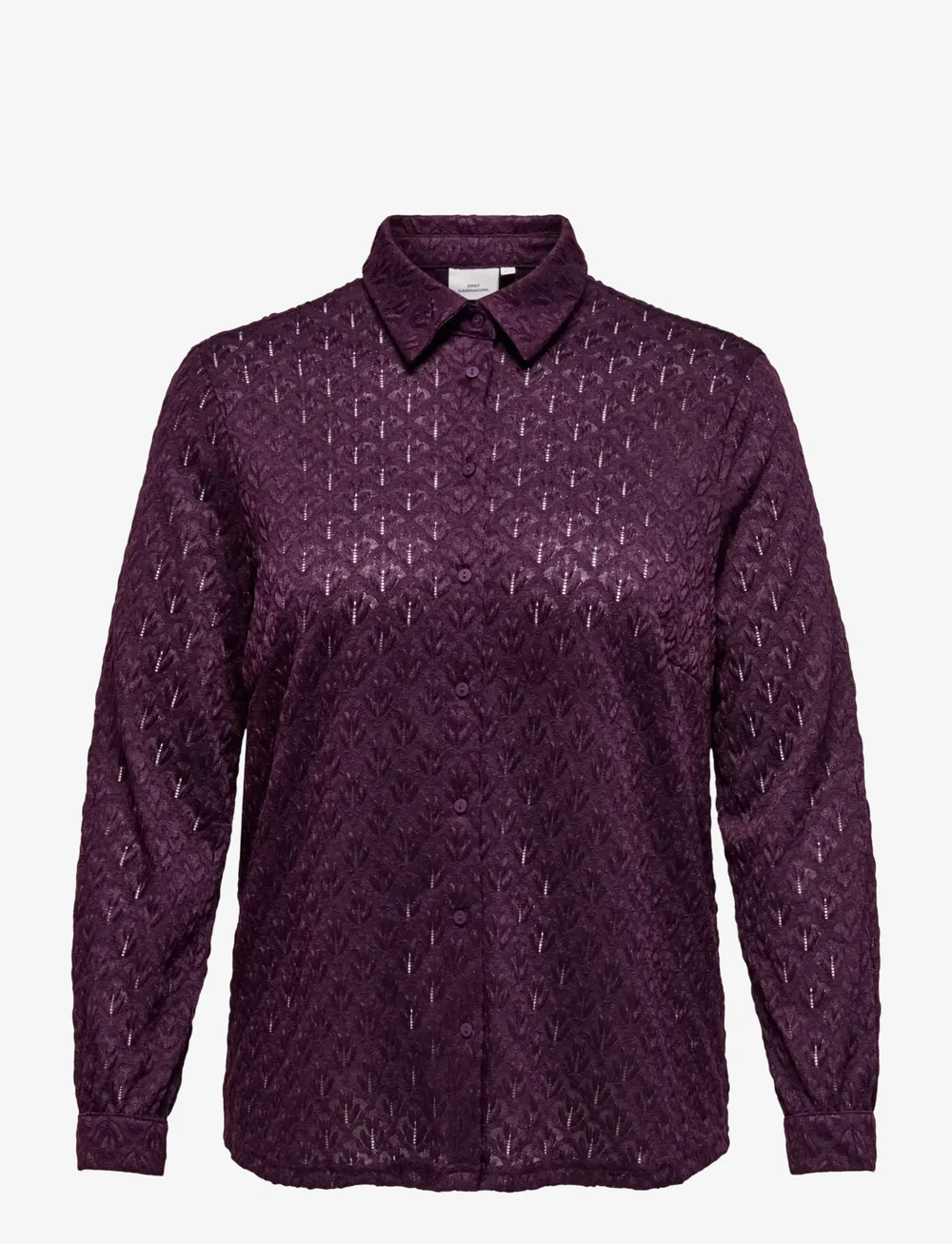 ONLY Carmakoma - CARAUBREY L/S SHIRT JRS - pikkade varrukatega särgid - winetasting - 0
