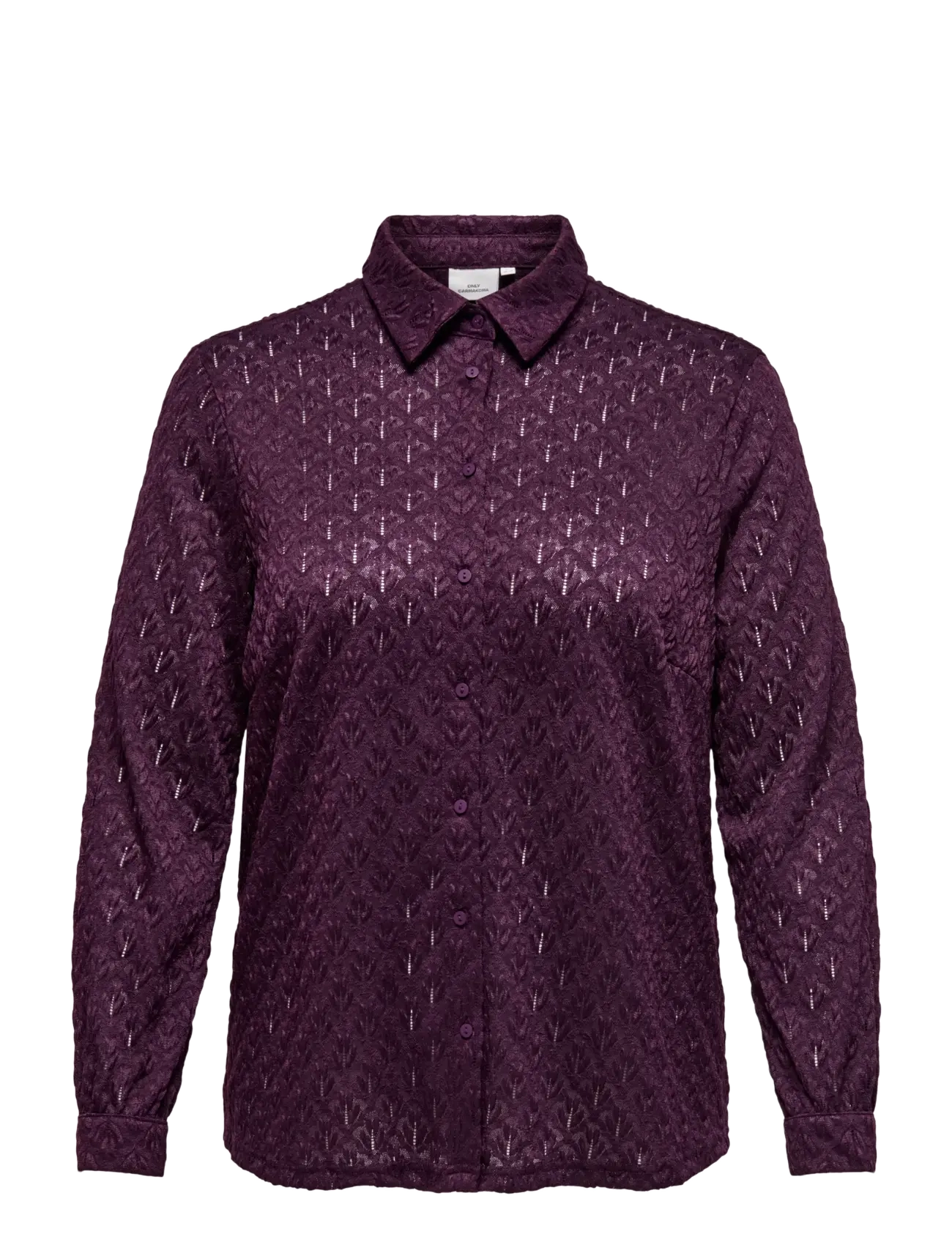 ONLY Carmakoma CARAUBREY L/S SHIRT JRS - Transitional Layering - WINETASTING / purple
