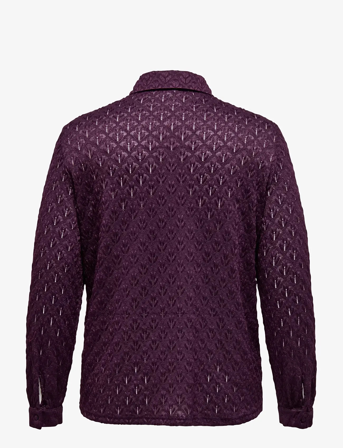 ONLY Carmakoma - CARAUBREY L/S SHIRT JRS - långärmade skjortor - winetasting - 1