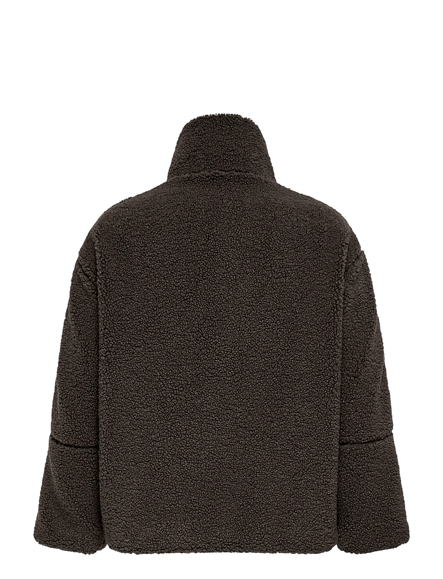 ONLY Carmakoma - CARASPEN TEDDY JACKET OTW NOOS - steppjacken - coffee bean - 2