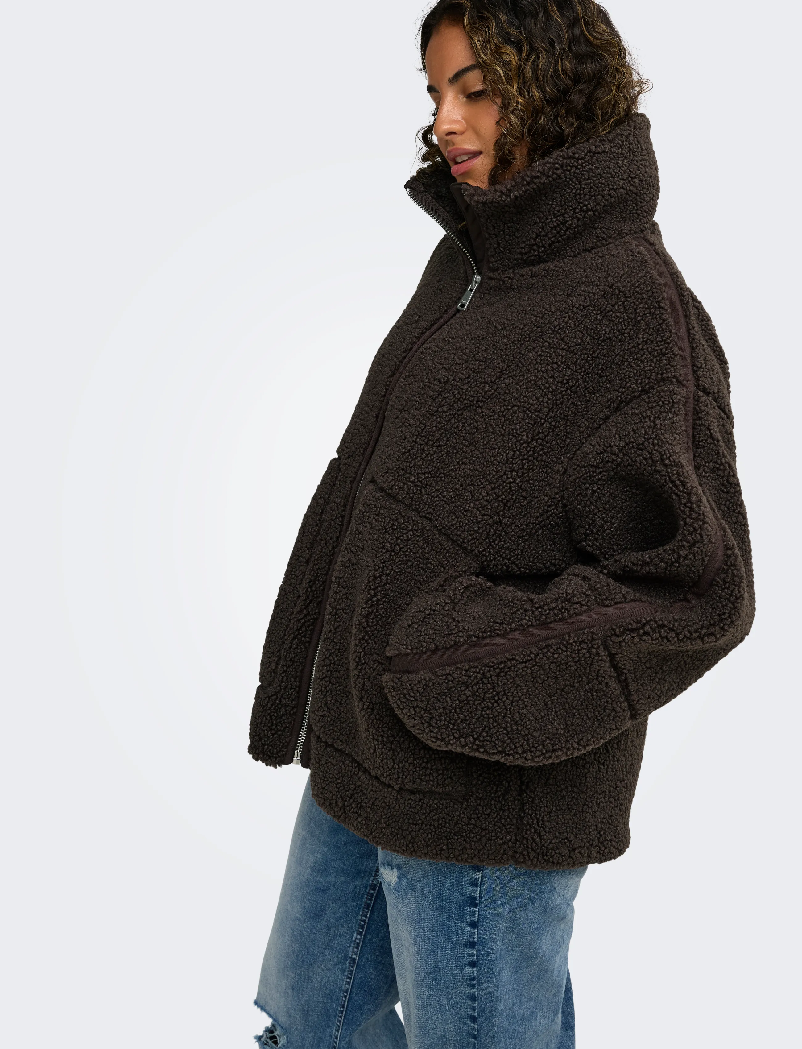 ONLY Carmakoma Caraspen Teddy Jacket Otw Noos pälsjackor dam – bild 6