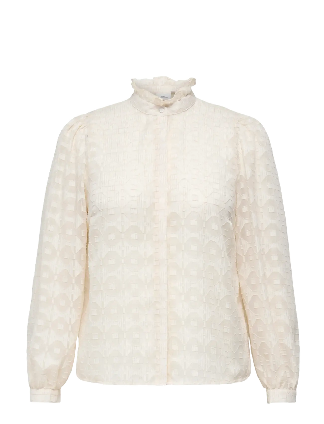 ONLY Carmakoma CARCHLOEY L/S SHIRT WVN - Bluser - PUMICE STONE / cream