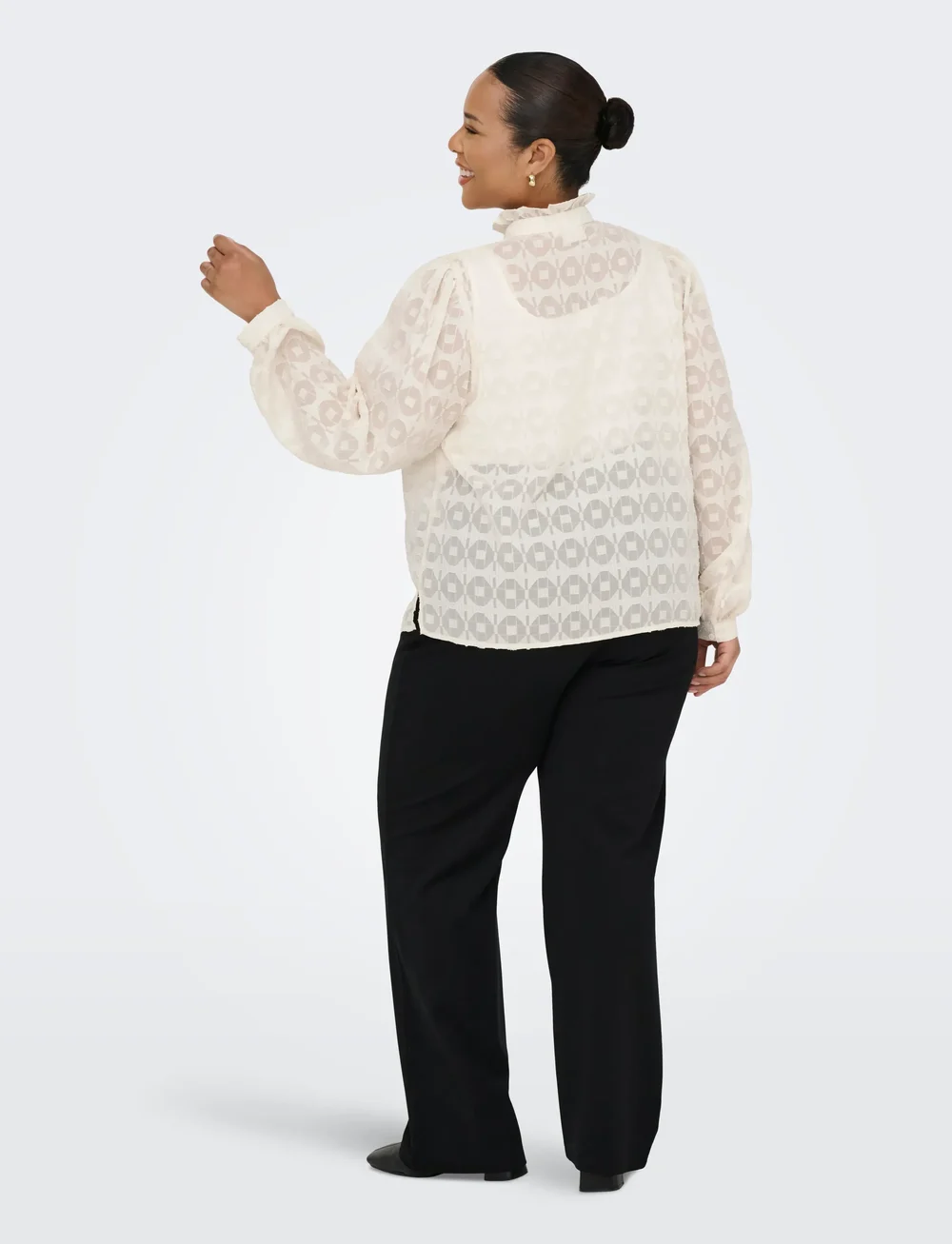 ONLY Carmakoma - CARCHLOEY L/S SHIRT WVN - langærmede bluser - pumice stone - 3