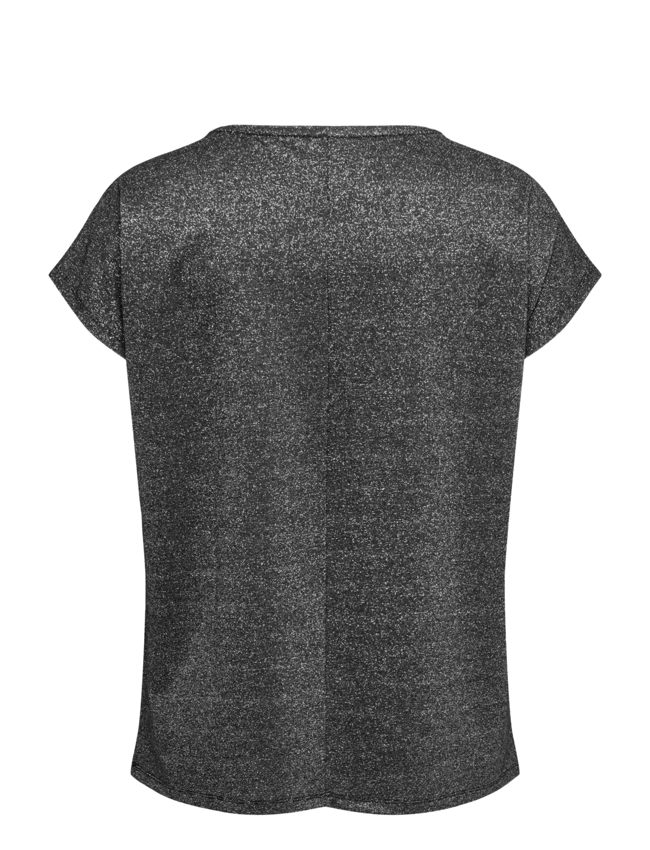 ONLY Carmakoma - CARMOSTER GLITTER S/S TOP JRS NOOS - black - 2