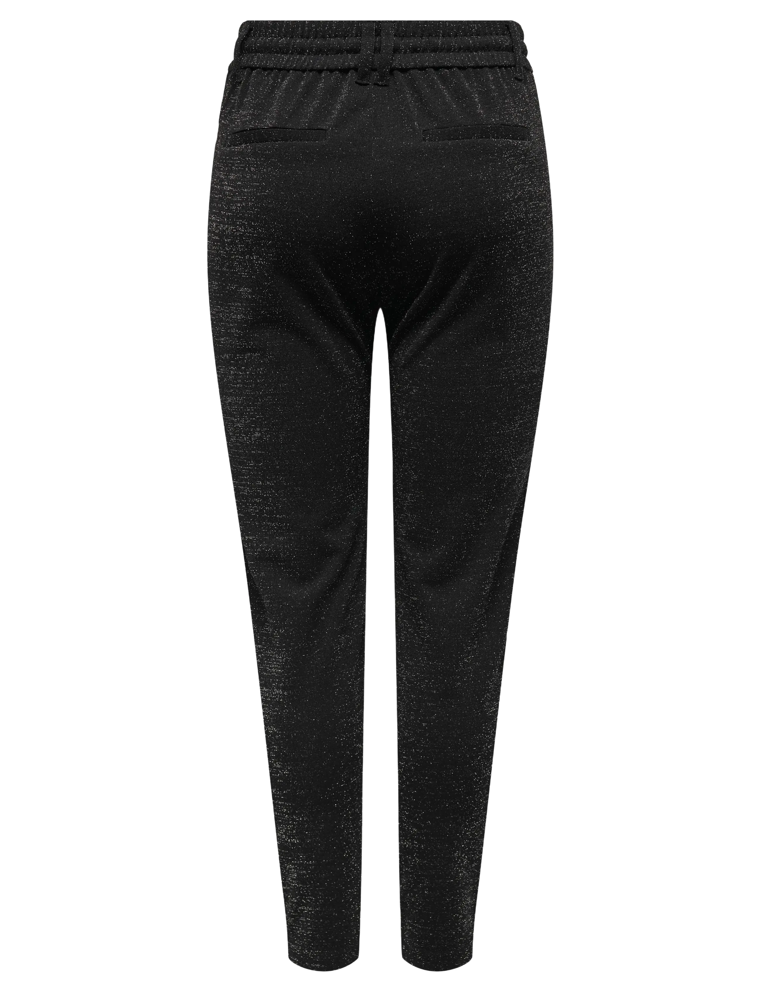 ONLY Carmakoma - CARPOPTRASH-ALYA EASY GLIT PANT NOOS - igapäevane stiil - black - 2