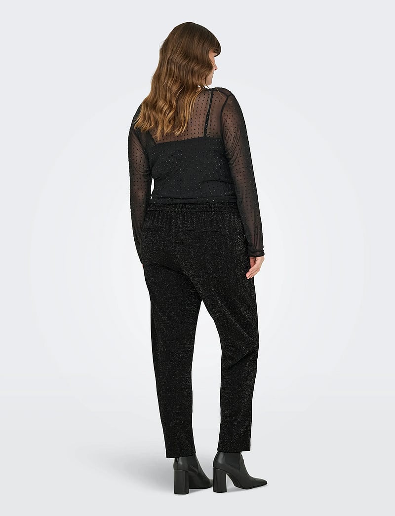 ONLY Carmakoma - CARPOPTRASH-ALYA EASY GLIT PANT NOOS - alltags-style - black - 3