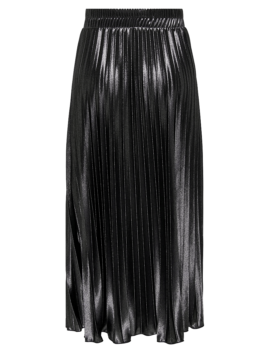 ONLY Carmakoma - CARLYON PLEATED SHINE SKIRT JRS NOOS - maxi skirts - black - 2
