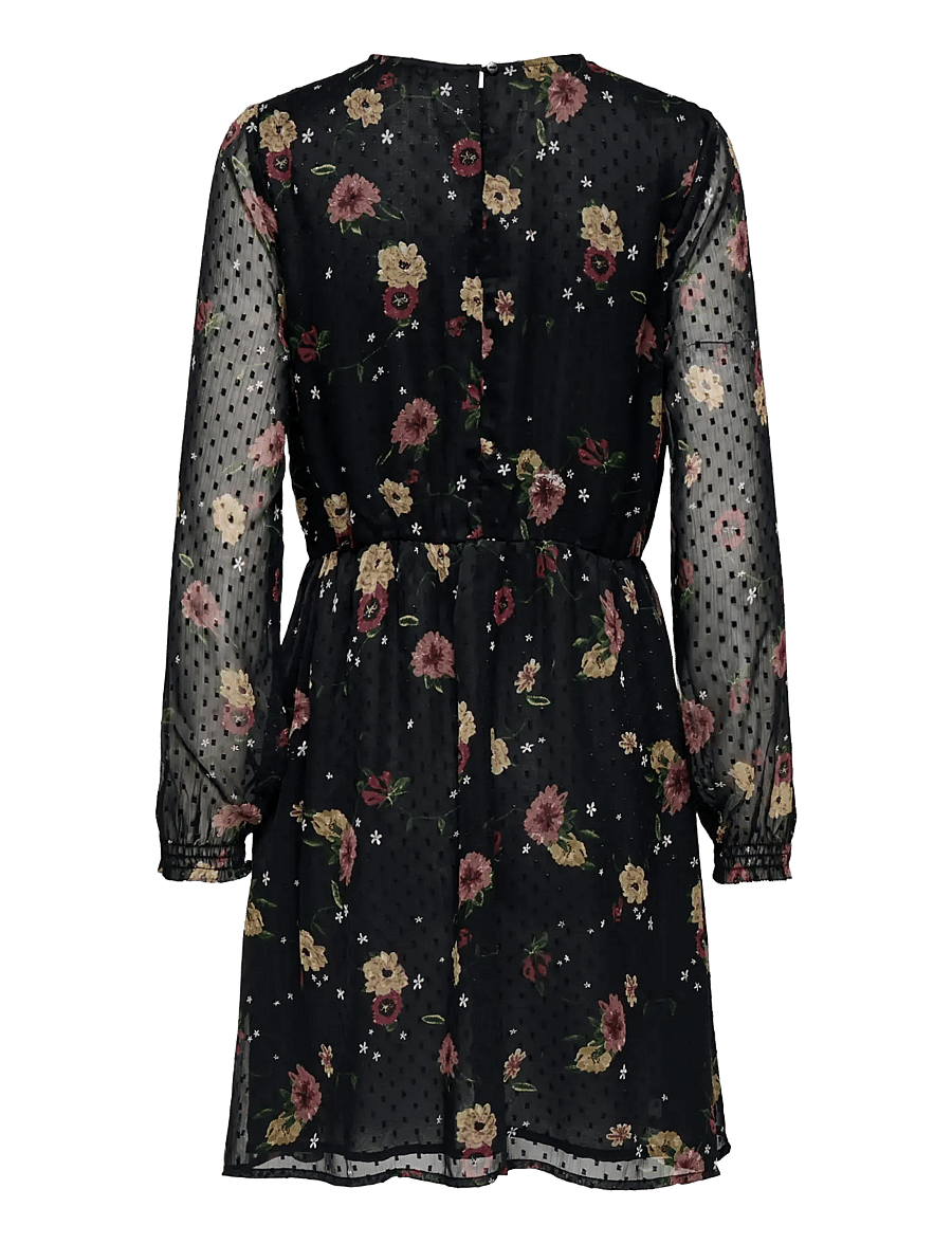ONLY Carmakoma - CARELIZA LIFE LS O-NECK DRESS WVN - black - 1