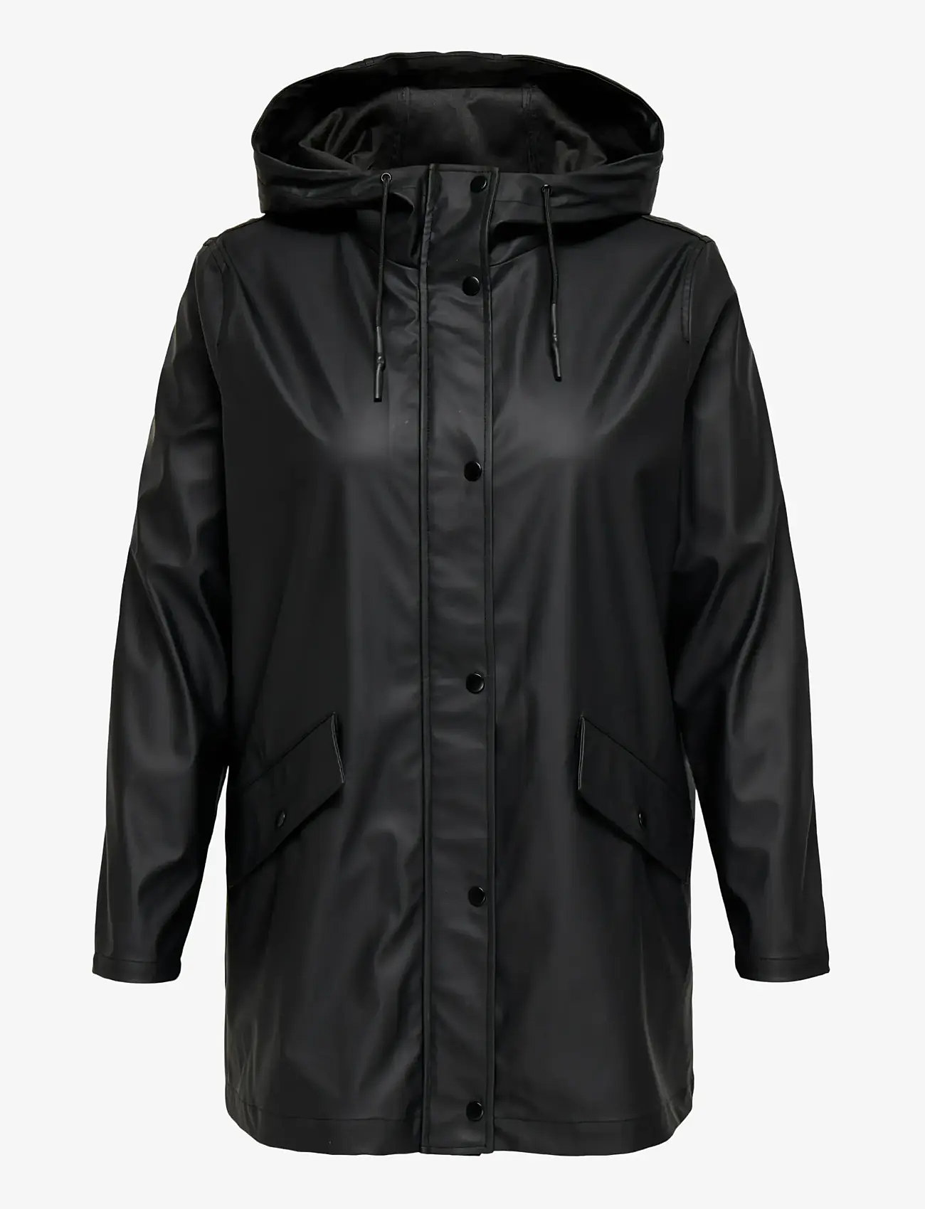 ONLY Carmakoma - CARELISA LIFE RAINCOAT ZIP OTW NOOS - vihmamantlid - black - 1