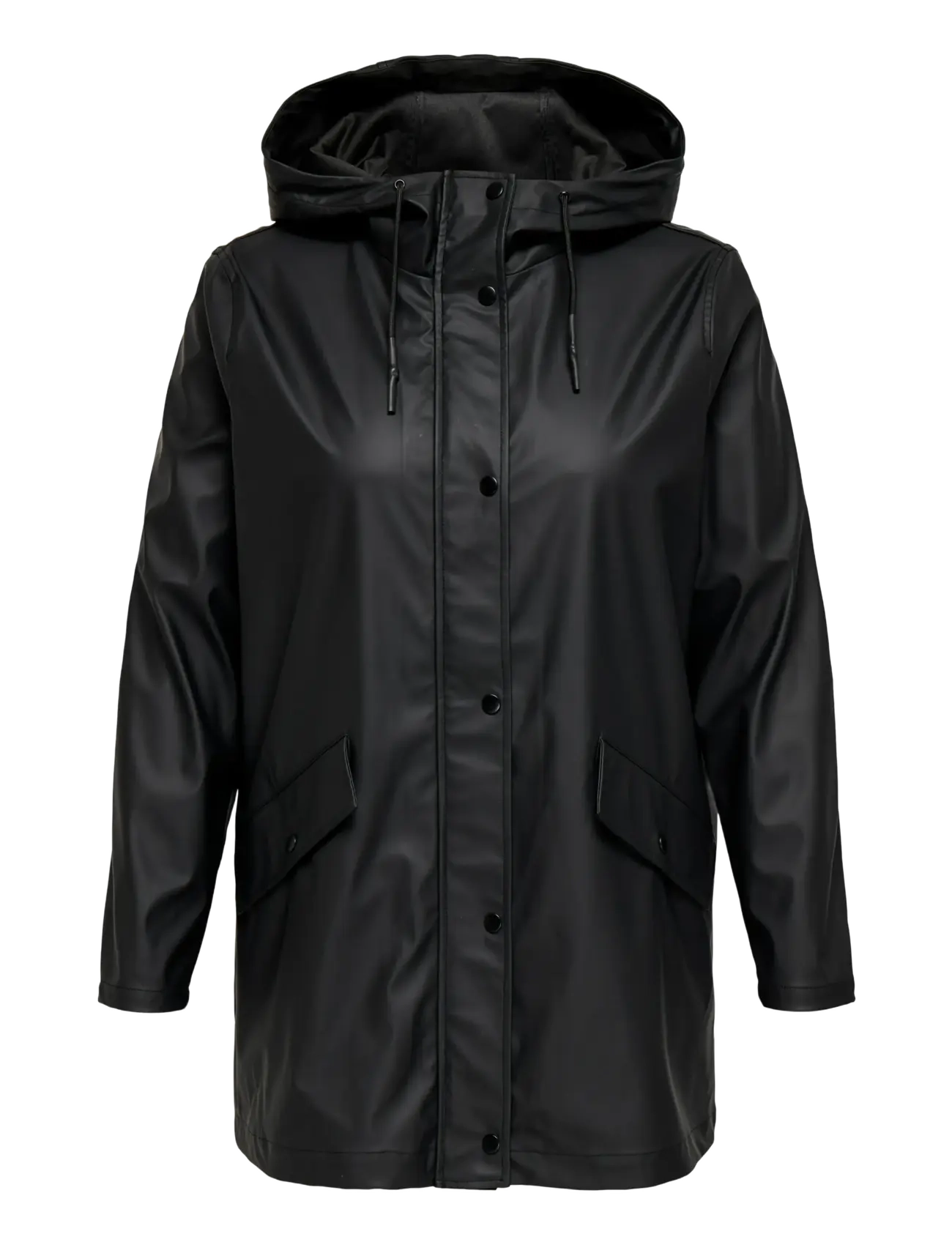 ONLY Carmakoma CARELISA LIFE RAINCOAT ZIP OTW NOOS - Regenkleding - BLACK / black