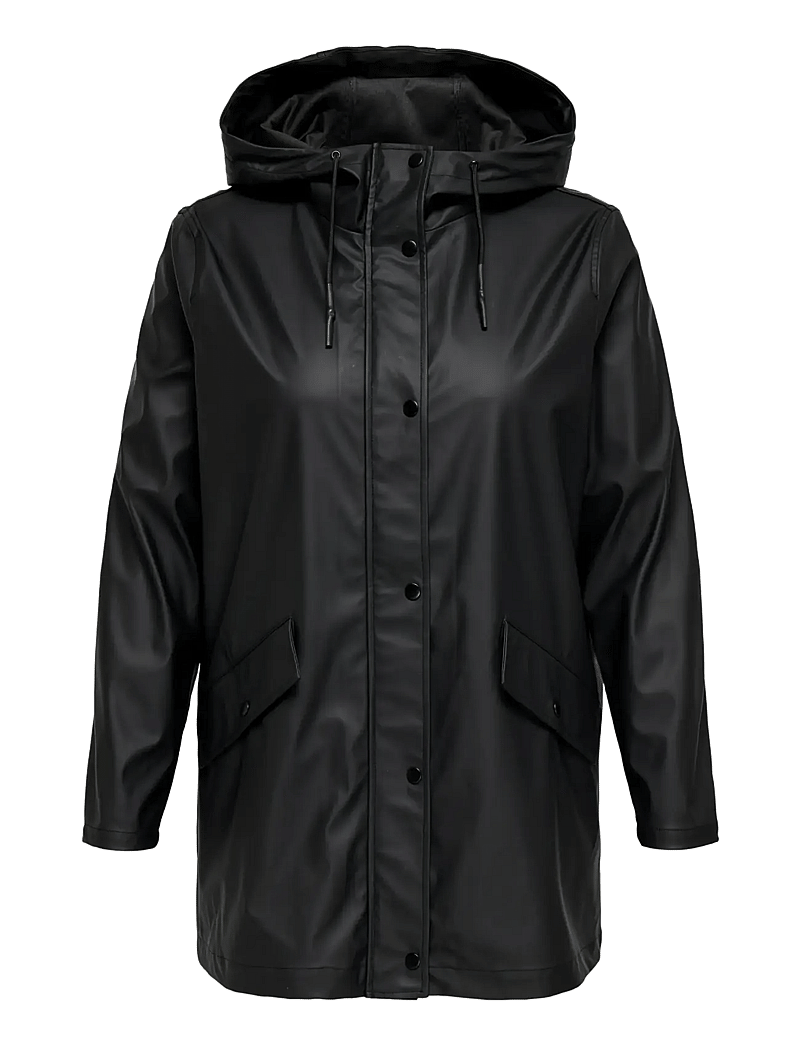 ONLY Carmakoma - CARELISA LIFE RAINCOAT ZIP OTW NOOS - vihmamantlid - black - 1