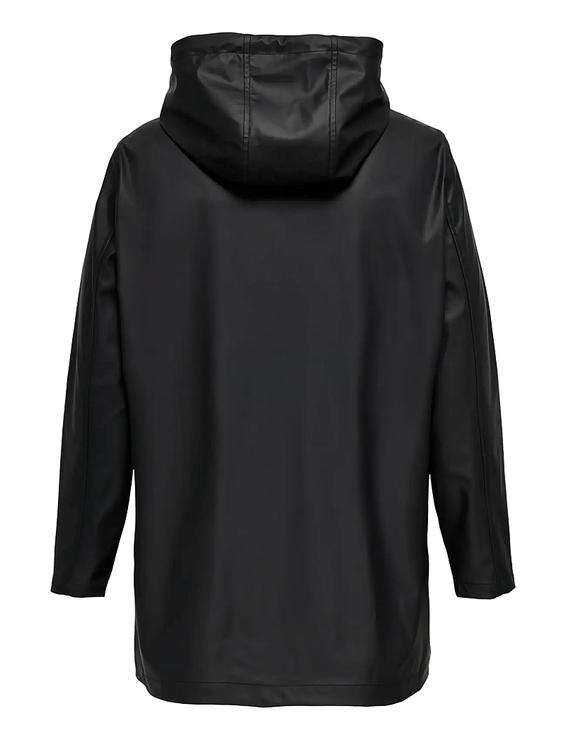 ONLY Carmakoma - CARELISA LIFE RAINCOAT ZIP OTW NOOS - vihmamantlid - black - 2
