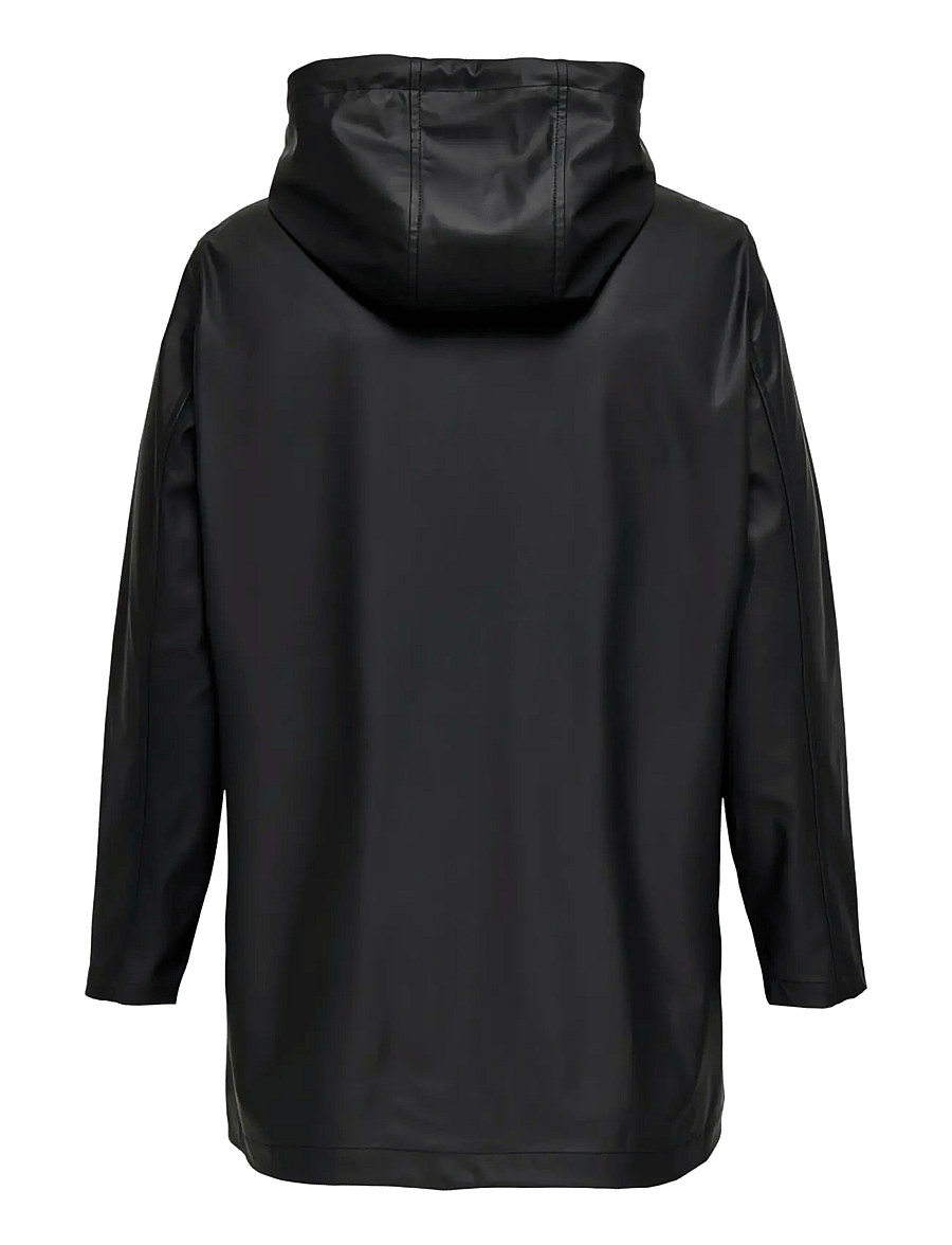 ONLY Carmakoma - CARELISA RAINCOAT ZIP OTW NOOS - regenmäntel - black - 2