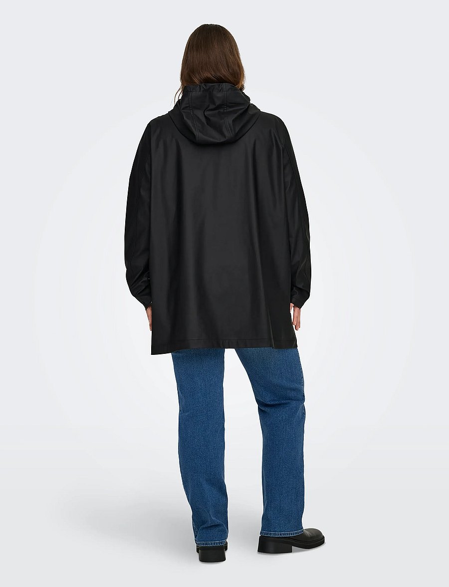 ONLY Carmakoma - CARELISA RAINCOAT ZIP OTW NOOS - regenmäntel - black - 3