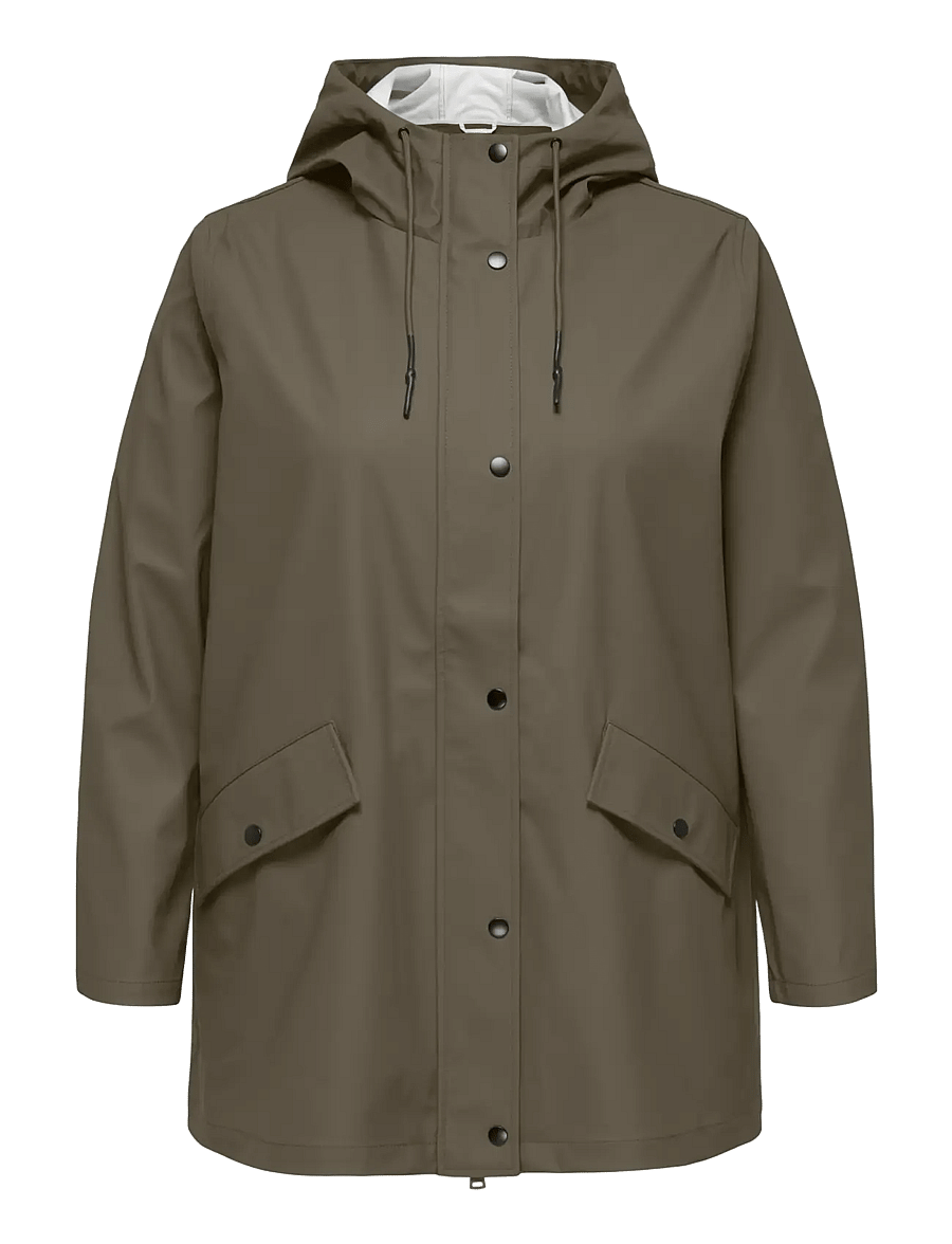 ONLY Carmakoma - CARELISA RAINCOAT ZIP OTW NOOS - płaszcze przeciwdeszczowe - kalamata - 0