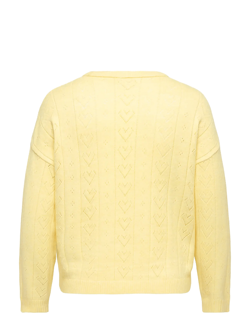 ONLY Carmakoma - CARISA LIFE LS STRUCTURE BOXY O-NECK KNT - stickade tröjor - sunlight - 2