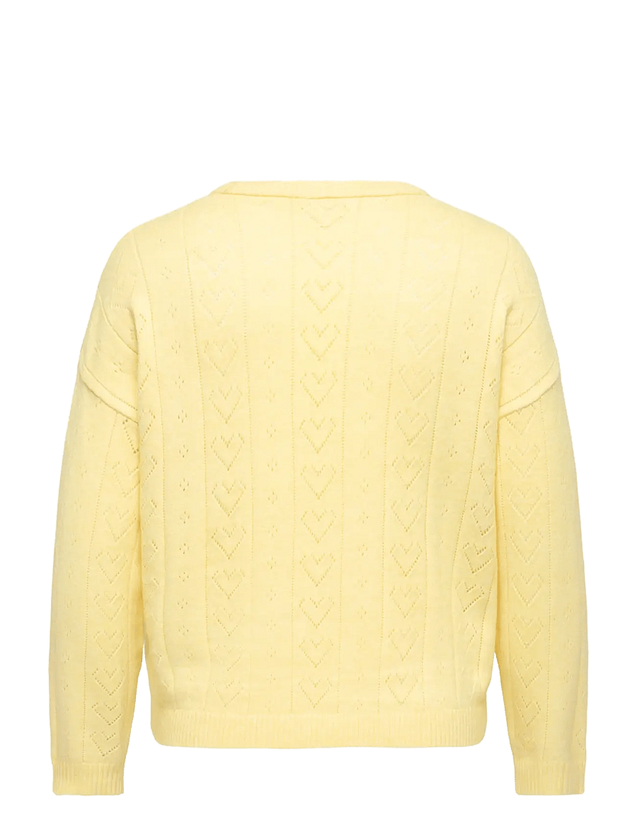 ONLY Carmakoma - CARISA LIFE LS STRUCTURE BOXY O-NECK KNT - pullover - sunlight - 2