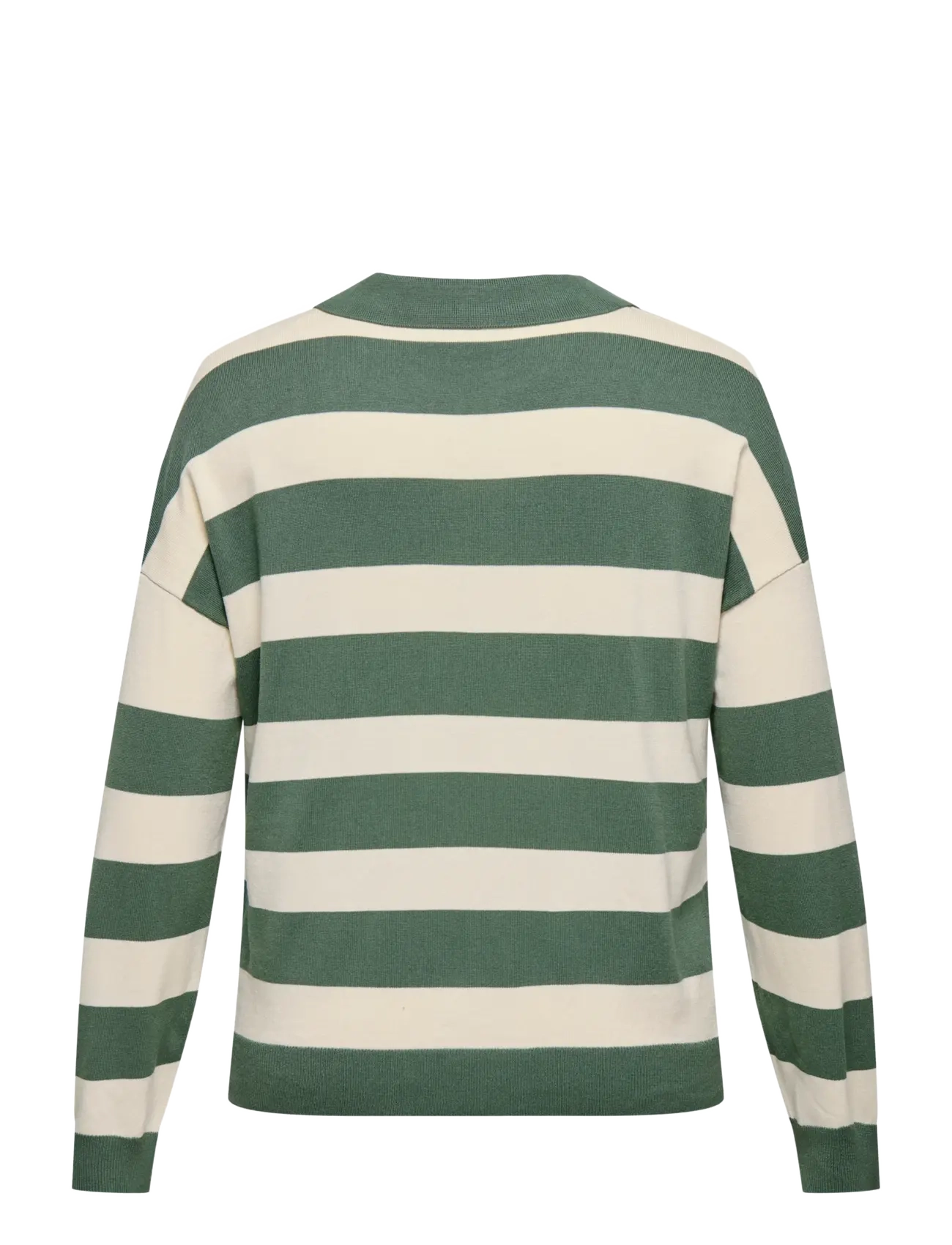 ONLY Carmakoma - CARMEDDIE LIFE LS STRIPE COLLAR PULL KNT - neulepuserot - laurel wreath - 1